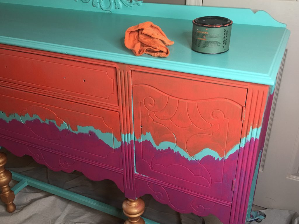 painted buffet